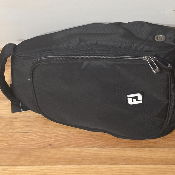 FJ Footjoy New Nylon Black Golf Shoes Vented Padded Bag - Picture 5 of 8